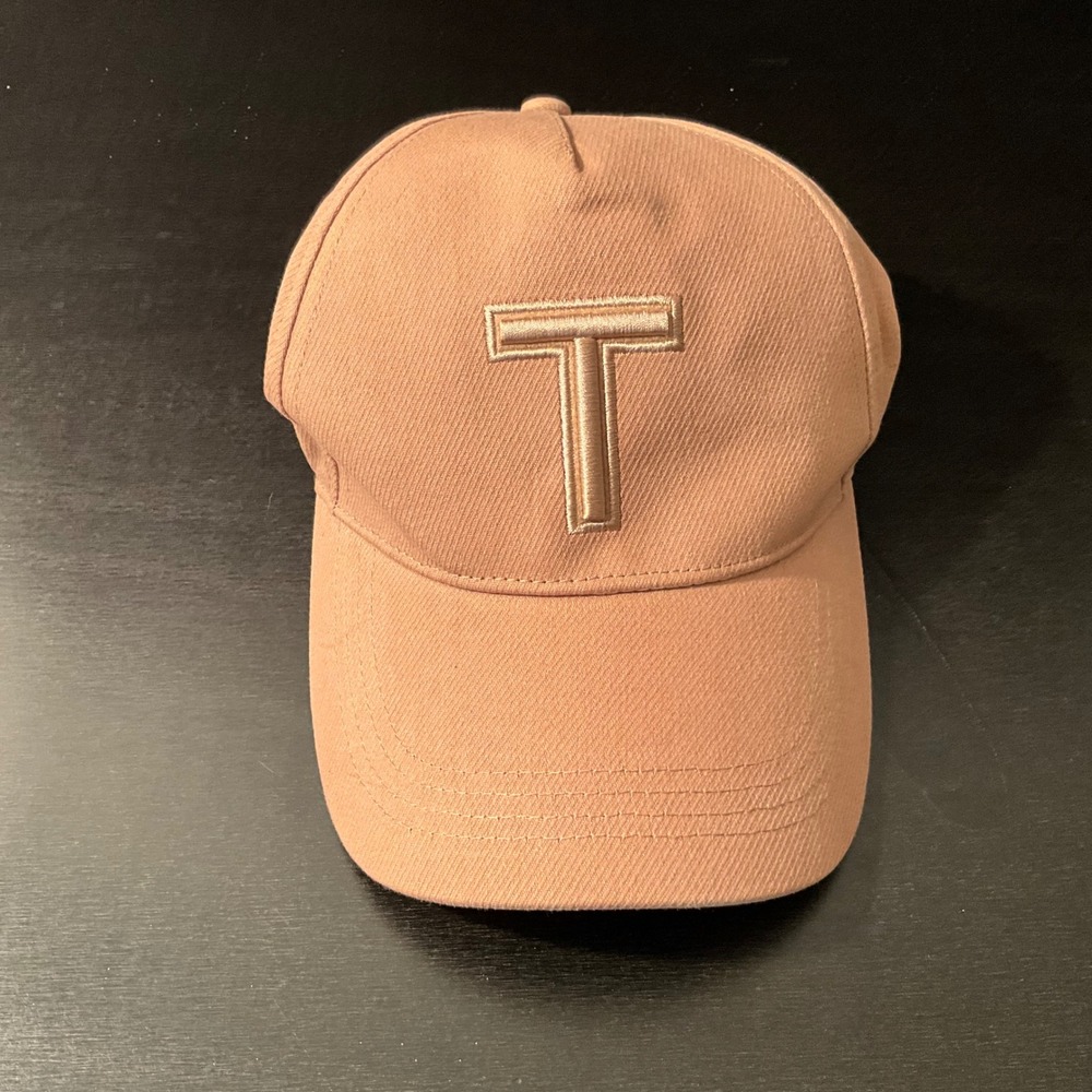 Ted Baker London Baseball‎ Cap Hat Menswear Logo Tan Neutral Casual